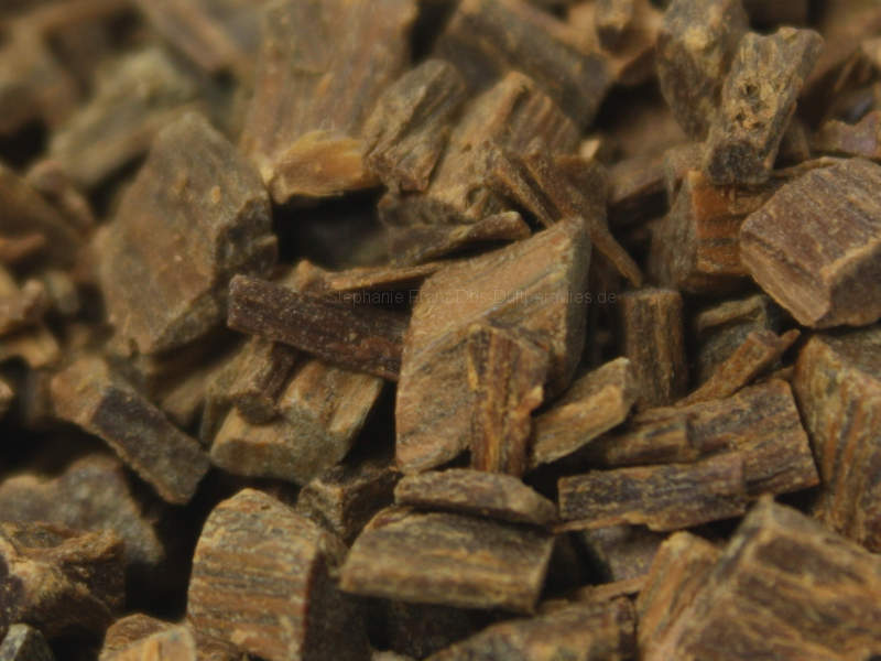 Holzige Basis mit Guajakholz