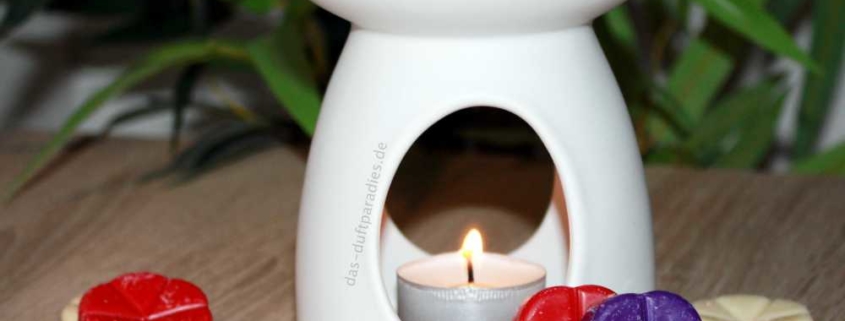 Duftlampe mit Duftwachs für angenehmen Duft im Wohnraum