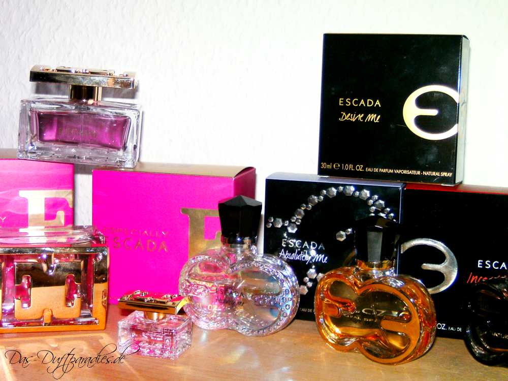 Einblick in unsere Sammlung mit Escada Parfüm Frauen