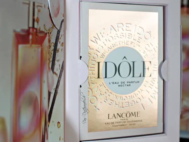 Parfümprobe des Dufts Nectar - in edler goldenen Farbe