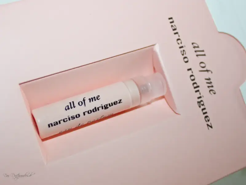 Parfum Sample Narciso Rodriguez all of me
