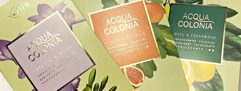 Drei Duftproben der 4711 Acqua Colonia Colognes